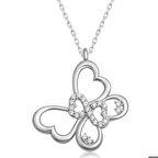 Ebuz Gümüş Sonsuzluk Kelebek Kadın Kolye