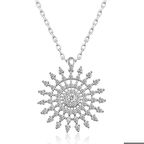 Ebuz Gümüş Güneş Kadın Kolye