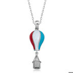 Ebuz Gümüş Kapadokya Balon Kadın Kolye