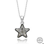 Ebuz Swarovski Crystal Taşlı Yıldız Gümüş Kadın Kolye