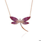 Ebuz Gümüş Rose Yusufçuk Kadın Kolye