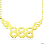 Ebuz Gümüş Gold 888 Melek Sayısı Kadın Kolye