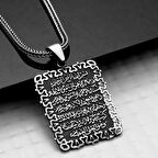 Ebuz Gümüş Ayetel Kürsi Kolye