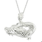 Ebuz Gümüş Ejderha Erkek Kolye