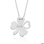 Ebuz Gümüş İsimli Yonca Kadın Kolye