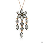 Ebuz Gümüş Papatya Kadın Kolye