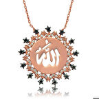 Ebuz Gümüş Allah Yazılı Kadın Kolye