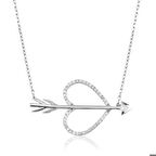 Ebuz Gümüş Aşk Oku Kadın Kolye