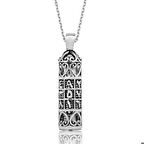 Ebuz Gümüş Ebced Cevşen Dualı Kadın Kolye