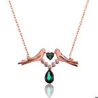 Ebuz Gümüş Sevgi Kuşu Kadın Kolye