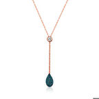 Ebuz Gümüş Rose Aşk Damlası Kadın Kolye