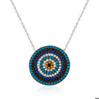 Ebuz Gümüş Nazar Kadın Kolye