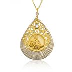 Ebuz Gümüş Tuğra Kadın Kolye