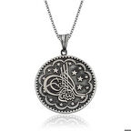 Ebuz Gümüş Tuğra Kolye