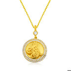 Ebuz Gümüş Tuğralı Kadın Kolye