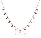 Ebuz Gümüş Mistik Topaz Şans Kolyesi