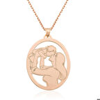 Ebuz ​Gümüş Rose Anne Bebek Kolye