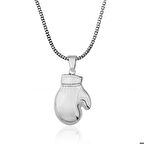 Ebuz ​Gümüş Boks Eldiveni Erkek Kolye