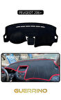 PEUGEOT 206+TORPİDO KORUMA HALISI SİYAH KENAR