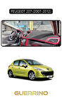 PEUGEOT 207 (2007-2012)TORPİDO KORUMA HALISI SİYAH KENAR