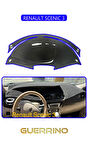 RENAULT SCENIC 3TORPİDO KORUMA HALISI MAVİ KENAR