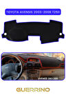 TOYOTA Avensis (2003-2008) t250TORPİDO KORUMA HALISI MAVİ KENAR