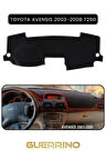 TOYOTA Avensis (2003-2008) t250TORPİDO KORUMA HALISI SİYAH KENAR