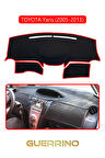 TOYOTA Yaris (2005-2013)TORPİDO KORUMA HALISI KIRMIZI KENAR