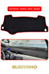 TOYOTA Yaris (2011-2020) TORPİDO KORUMA HALISI KIRMIZI KENAR