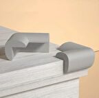 4'lü Jumbo V Tipi Gri Köşe Koruyucu