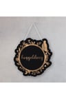Siyah - Kahverengi Hoşgeldiniz Yazılı Kapı Süsü