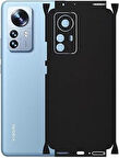 Xiaomi 12 Pro ile Uyumlu Mat Siyah Arka Kaplama