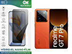 Realme GT 7 Pro Uyumlu Hidrojel Nano Ekran Koruyucu Film HAYALET(Privacy)Tempered Cam Değildir