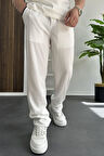 Erkek Rahat Kalıp Yazlık Pantolon Beyaz Edw269