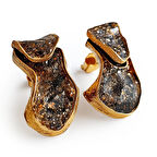 Altın Kaplama Pirit Küpe – Crustlight