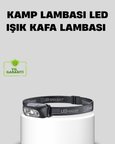 Şarjlı LED Kafa Feneri | 4 Modlu Akıllı Sensörlü Far | Su Geçirmez IPX5 Kamp 