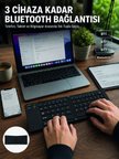 Katlanır Bluetooth Klavye Telefon Tablet Laptop Uyumlu Kablosuz Klavye