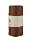 Makrome İpi 3mm  Polyester Kahve Simli