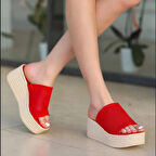 Dolgu Taban Rahat Triko Günlük Terlik