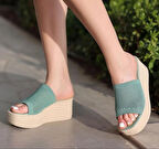 Dolgu Taban Rahat Triko Günlük Terlik