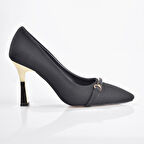 New Angel 874 Kadın Gold Topuk Topuklu Ayakkabı