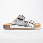 Zeyn 8181 Kadın Hakiki Deri Terlik