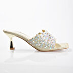 EK Pretty 752 Kadın Taşlı Topuklu Terlik