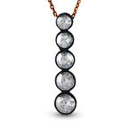 Harem Altın 5 Taş Elmas Kolye EKL26