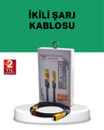 Yüksek Hızlı 65W Güç Çıkışlı Çoklu Cihaz Uyumlu Şarj Kablosu