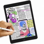 ALLY İPad 9.7 İnch Paper Like Film Darbe Emici Pet Ekran Koruyucu iPad 5/6/7/8-(5775)