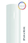 Parlak Beyaz Yapışkanlı Kaplama Folyosu 37 CM  X 10 MT