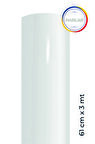 Parlak Beyaz Yapışkanlı Kaplama Folyosu 61 CM  X 3 MT