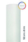 Mat Beyaz Yapışkanlı Kaplama Folyosu  122 CM  X 8 MT