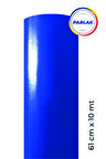 Parlak Lacivert Yapışkanlı Kaplama Folyosu 61 CM X 10 MT